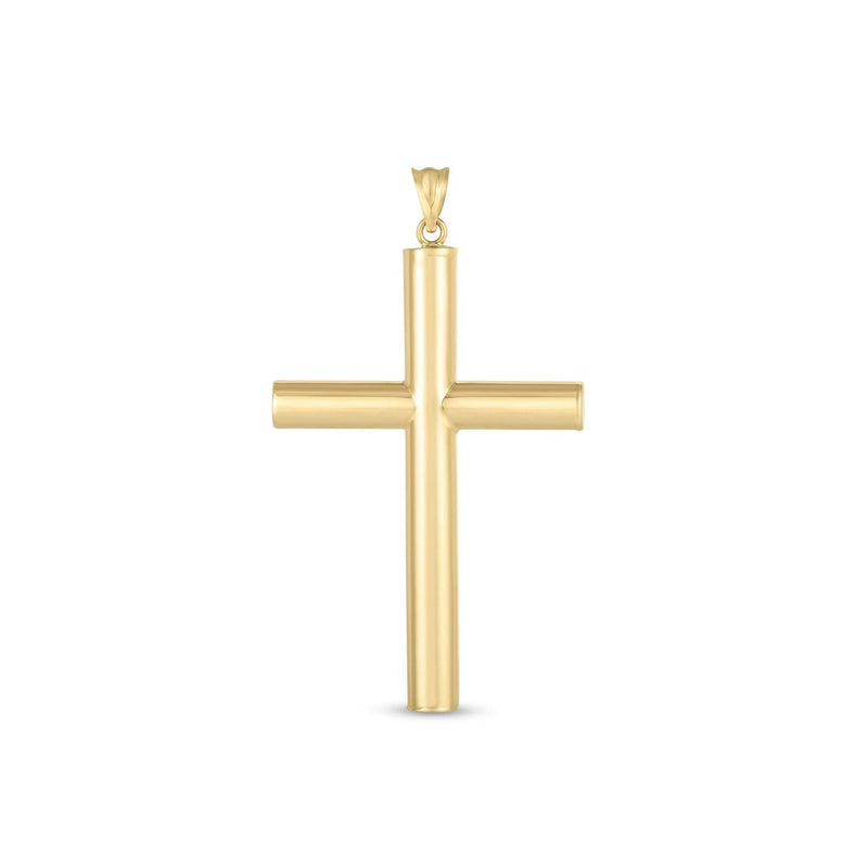 14k Yellow Gold High Polish Classic Cross Pendant 14K yellow gold high polish classic cross pendant with mirror finish
