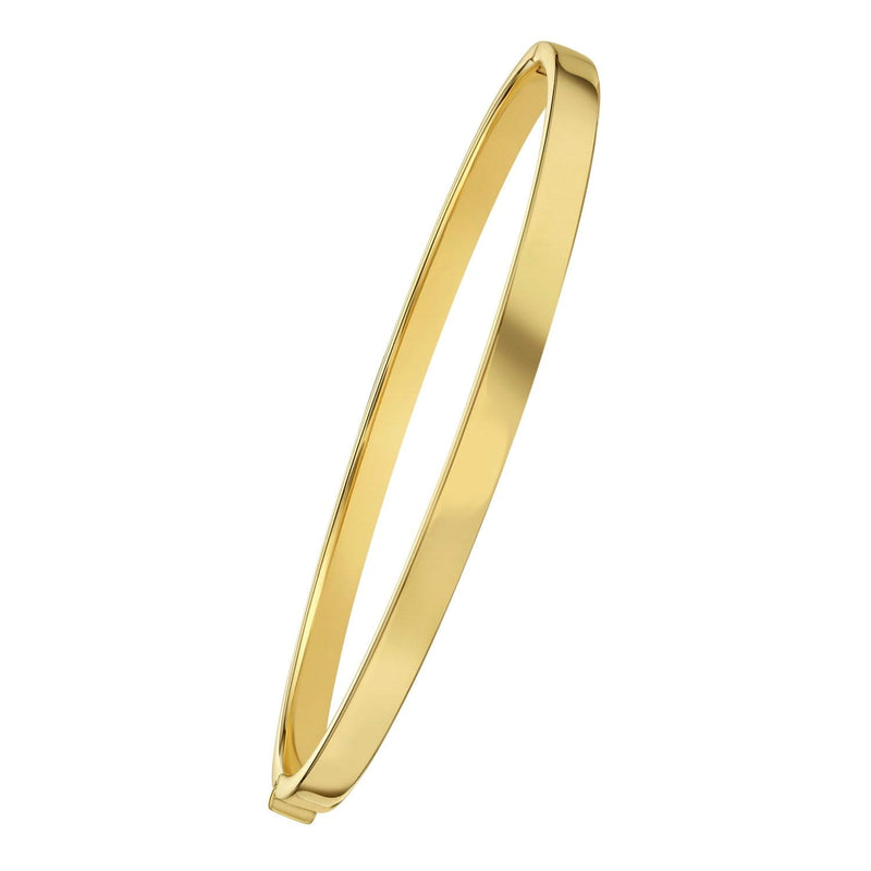 14K Yellow Gold Classic Bangle (4.00 mm) 14K yellow gold classic slip-on bangle with 4.00 mm rounded profile