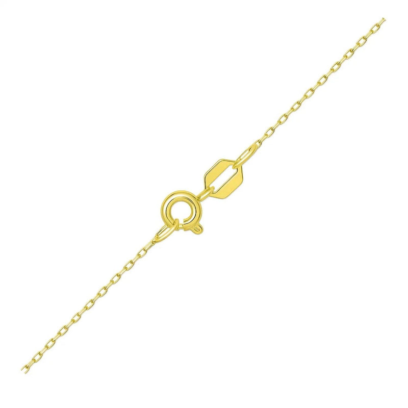 14K Yellow Gold Four Leaf Clover Necklace Product Image