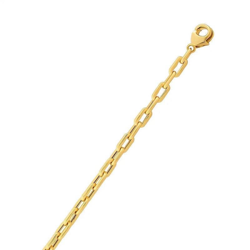 14k Yellow Gold Paperclip Chain Necklace (4.20 mm) Product Image