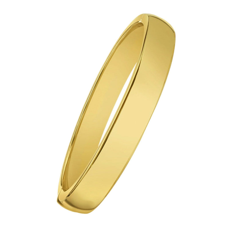 14K Yellow Gold Classic Polished Bangle (10.00 mm) 14K yellow gold classic polished slip-on bangle, 10 mm width