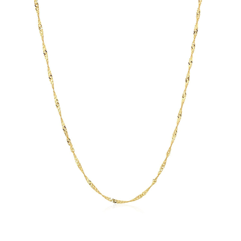 14k Yellow Gold Singapore Chain (1.30 mm) Product Image