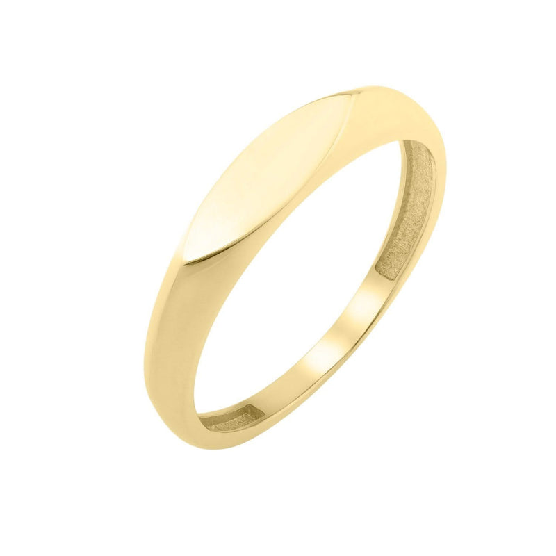 14K Yellow Gold Polished Sculpted Ring (3.00 mm) 14K yellow gold sculpted ring with polished 3.00 mm band