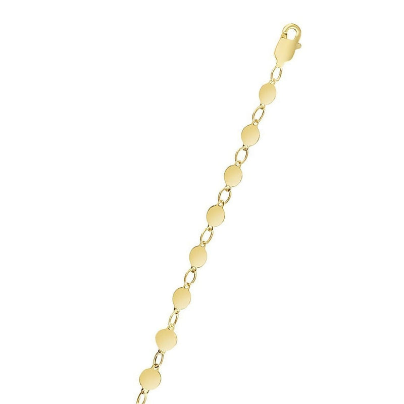 14k Yellow Gold Necklace with Polished Circles Product Image
