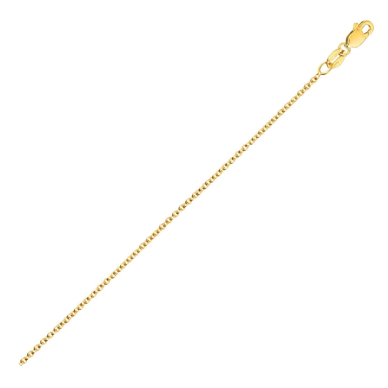 14k Yellow Gold Round Cable Link Chain (2.4 mm) 14K yellow gold round cable link chain, 2.4 mm