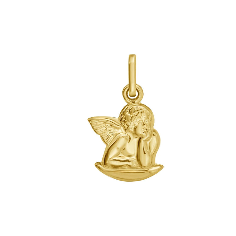 14K Yellow Gold Polished Angel Charm Pendant 14K yellow gold polished angel charm pendant