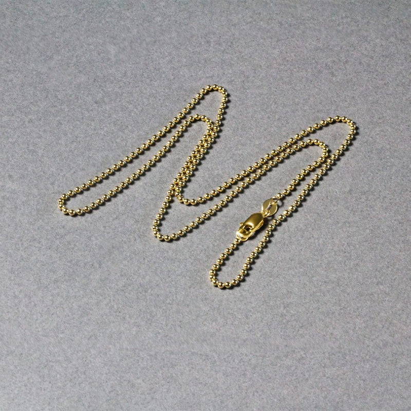 14k Yellow Gold Bead Chain 1.5mm (1.50 mm) Product Image