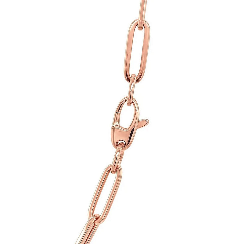 14K Rose Gold Bold Paperclip Chain (4.2 mm) Product Image