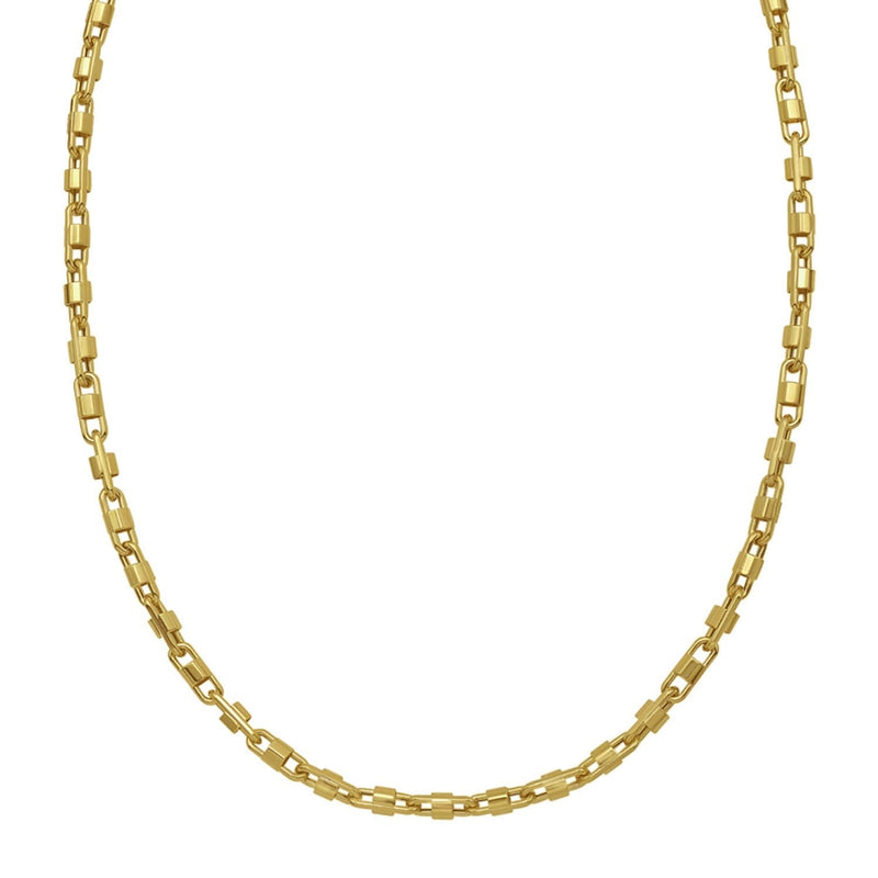 14K Yellow Gold Square Byzantine Chain Necklace (2.00 mm) 14K yellow gold square Byzantine chain necklace 2.00 mm