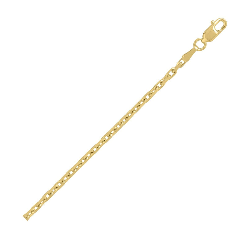 14k Yellow Gold French Cable Chain (1.90 mm) 14K yellow gold French cable chain in a fine 1.90 mm gauge