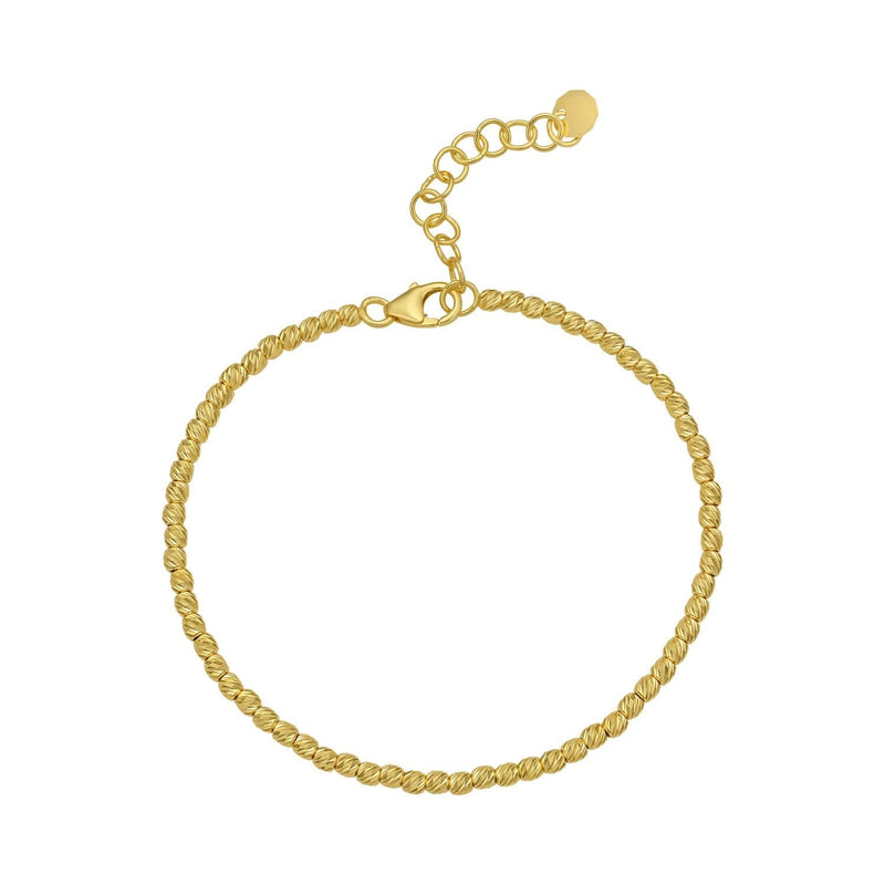 14K Yellow Gold Bead Chain Bracelet (2.30 mm) 14K yellow gold bead chain bracelet with 2.30 mm rounded links