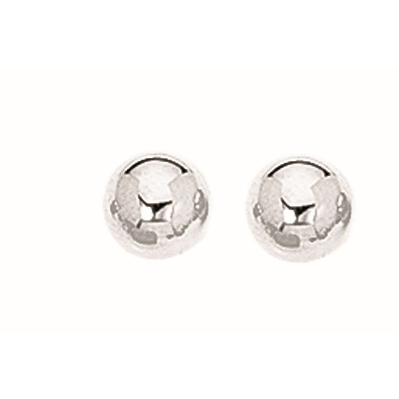 Sterling Silver Ball Stud Earrings (7.00 mm) 925 sterling silver ball stud earrings with smooth polished 7mm spheres