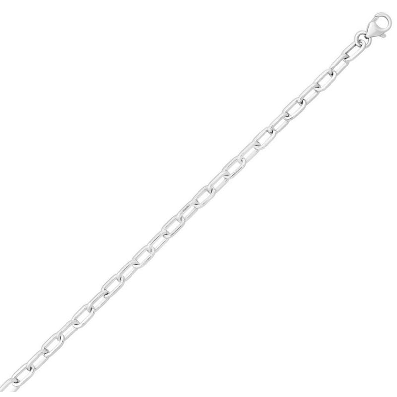 Sterling Silver Squared Paperclip Chain (10.20 mm) 925 sterling silver squared paperclip chain with 10.20 mm links