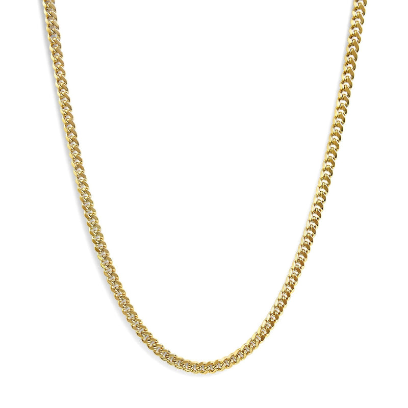 Semi-Solid 14K Yellow Gold 6.1mm Classic Miami Cuban Chain Necklace Semi-Solid 14K Yellow Gold 6.1mm Classic Miami Cuban Chain Necklace-0