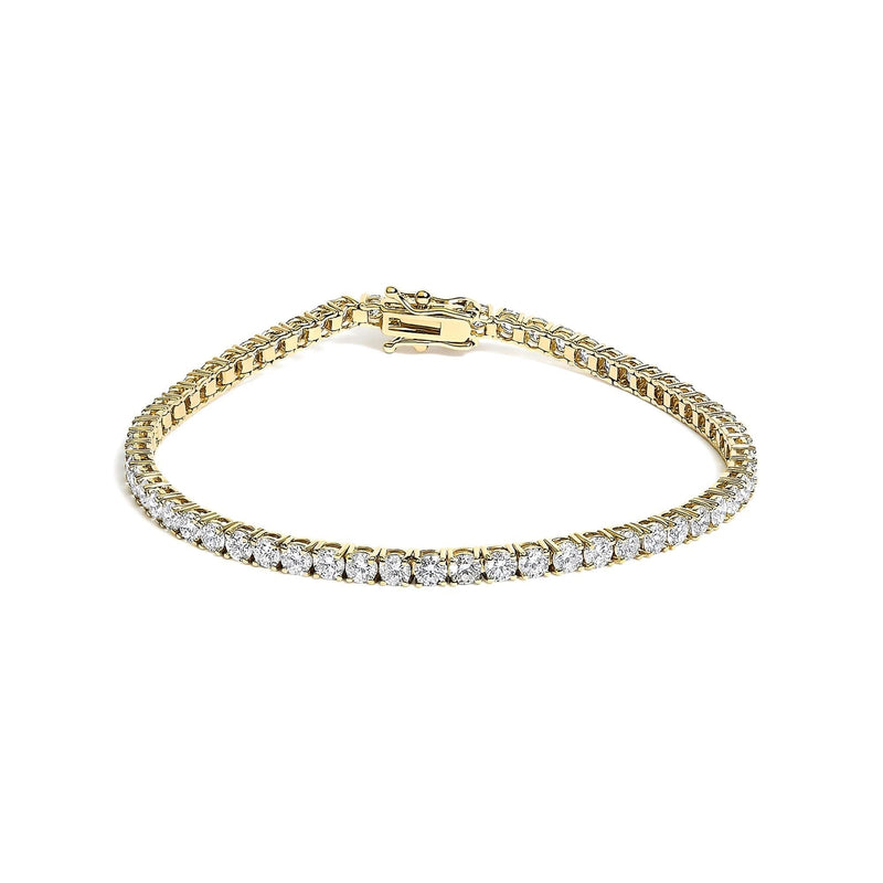 14K Yellow Gold Classic 5.00 Cttw Diamond Tennis Bracelet 14K Yellow Gold Classic 5.00 Cttw Diamond Tennis Bracelet-0