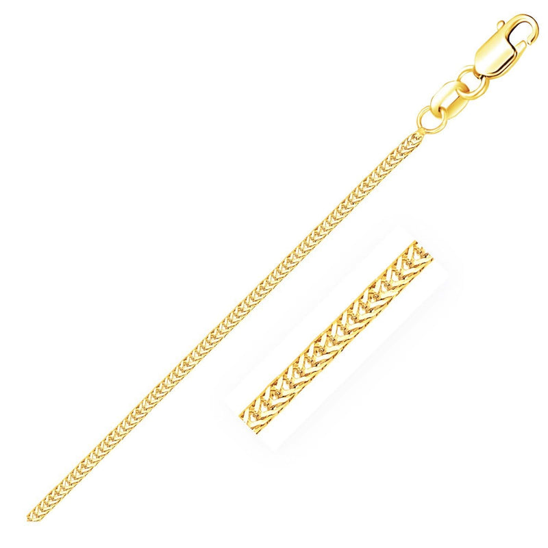 14k Yellow Gold Foxtail 1.0mm Chain 14k Yellow Gold Foxtail 1.0mm Chain