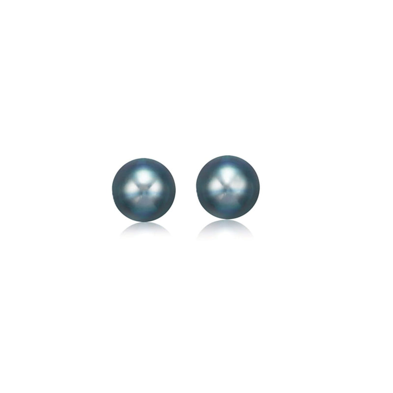 14k Yellow Gold Cultured Black Pearl Stud Earrings (6.0 mm) 14k Yellow Gold Cultured Black Pearl Stud Earrings (6.0 mm)