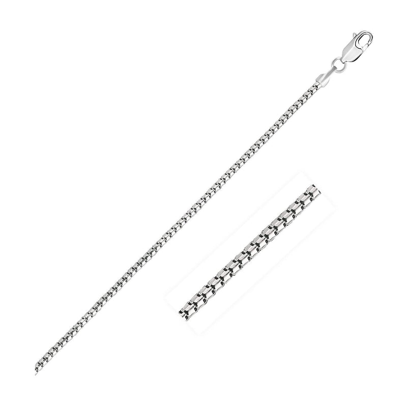 14k White Gold Ice Chain 1.3mm 14K white gold ice chain necklace with fine 1.3mm faceted links