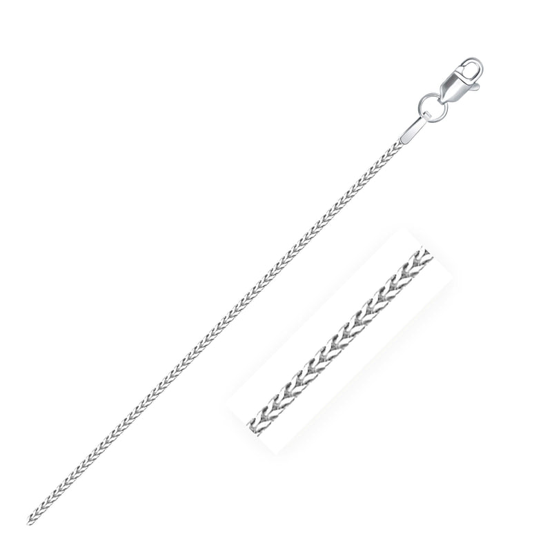 14k White Gold Franco Chain 0.9mm 14k White Gold Franco Chain 0.9mm