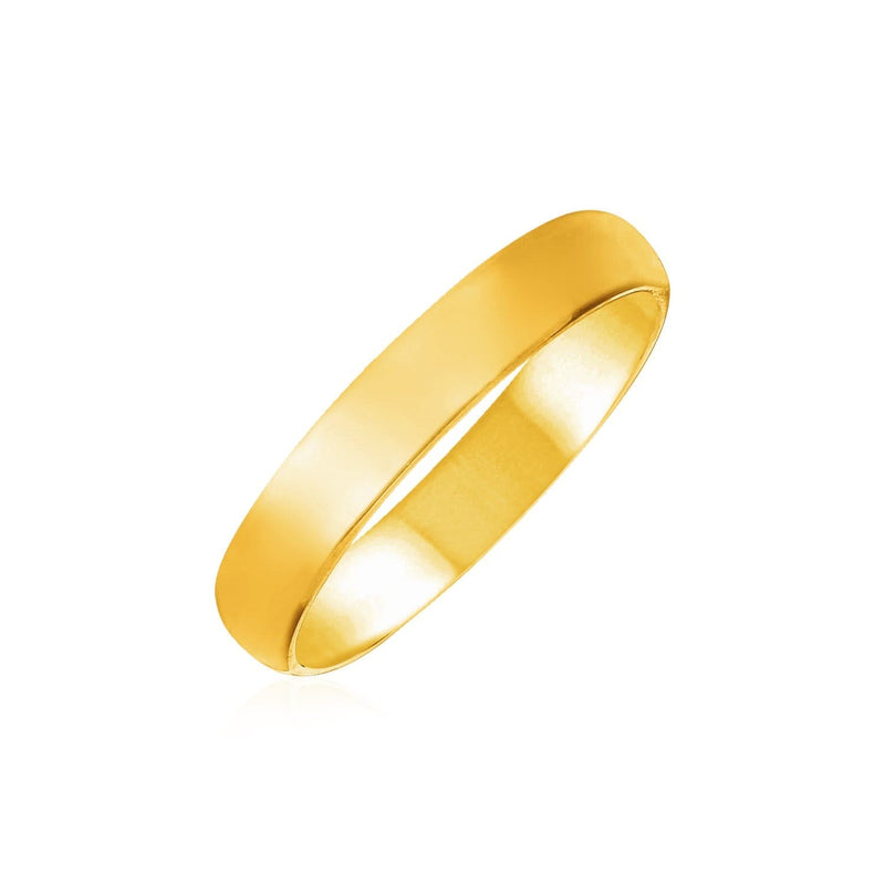 14k Yellow Gold 4mm Comfort Fit Wedding Band 14k Yellow Gold 4mm Comfort Fit Wedding Band