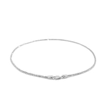Load image into Gallery viewer, 10k White Gold Sparkle Anklet 1.5mm