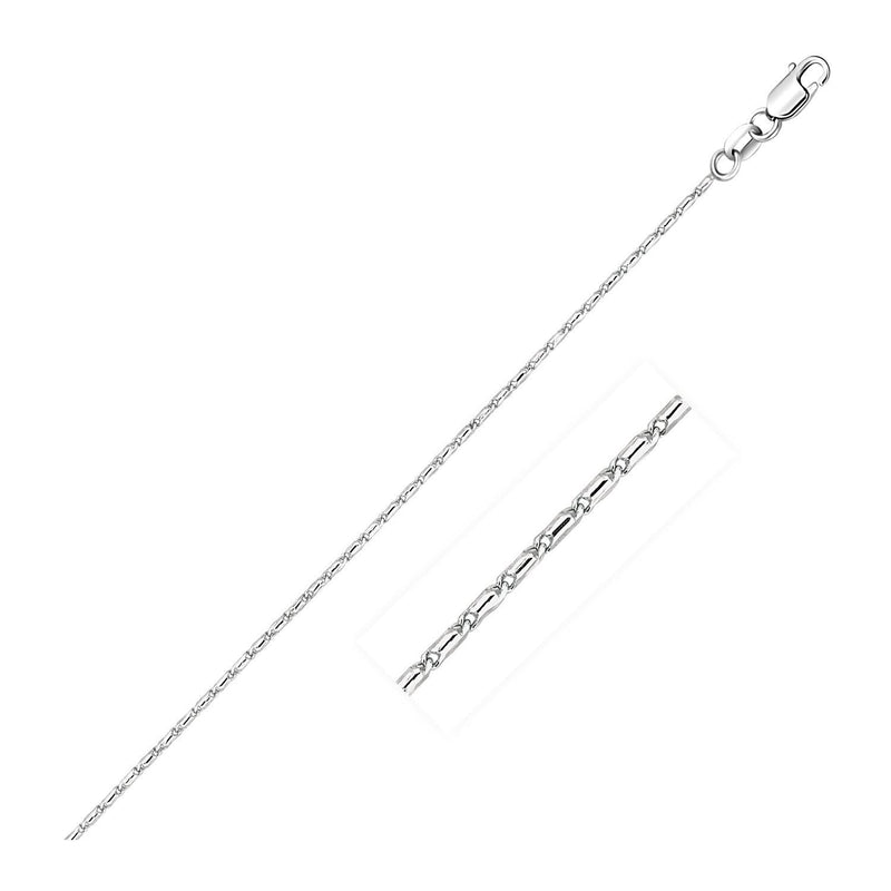 14k White Gold Lumina Pendant Chain 0.9mm 14K white gold Lumina pendant chain in a fine 0.9mm cable link