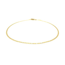 Load image into Gallery viewer, 14k Yellow Gold Mariner Link Anklet 1.7mm