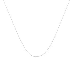10K Gold 0.5 mm Slender & Dainty Fine Rope Chain Necklace-1