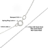 10K Gold 0.5 mm Slender & Dainty Fine Rope Chain Necklace-4 thumbnail 5