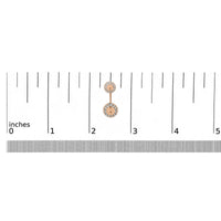 14K Rose Gold 1.00 Cttw Diamond Double Cone Jacket Stud Earring (G-H Color, SI1-SI2 Clarity)