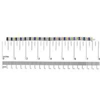 14K Yellow Gold 2/5 Cttw Diamond & 8.0 Cttw Baguette Cut Blue Sapphire Alternating Link Bracelet (G-H Color, VS1-VS2 Clarity) - 7