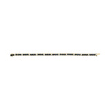 18K Yellow Gold Alternating 1 1/5 Cttw Diamond and 3X3 MM Blue Sapphire Tennis Bracelet (G-H Color, VS1-VS2 Clarity) - 7
