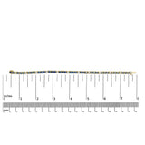 18K Yellow Gold Alternating 1 1/5 Cttw Diamond and 3X3 MM Blue Sapphire Tennis Bracelet (G-H Color, VS1-VS2 Clarity) - 7