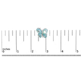 18K White Gold Blue Mother of Pearl and Diamond Accent Butterfly Pin Brooch (F-G Color, VS1-VS2 Clarity)-4 thumbnail 5