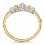 18K Gold 6.00 Cttw Diamond Graduating Dome Bangle Bracelet (G-H Color, VS2-SI1 Clarity)-3 thumbnail 4