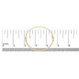14K Yellow Gold 1/3 Cttw Diamond Half Eternity Bangle Bracelet (I-J Color, I2-I3 Clarity) - 7.75