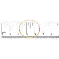 14K Yellow Gold 1/3 Cttw Diamond Half Eternity Bangle Bracelet (I-J Color, I2-I3 Clarity) - 7.75
