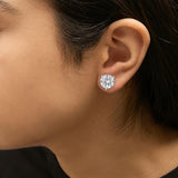 14K Gold Lab Grown Diamond Martini Set Round Solitaire Stud Earrings-3 thumbnail 4