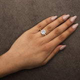 14K Gold Round Lab Grown Diamond Solitaire Engagement Ring-4 thumbnail 5