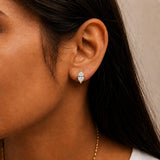 14K Gold Lab Grown Marquise Diamond Solitaire Stud Earrings-4 thumbnail 5