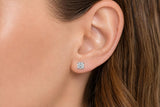 IGI Certified 14K White Gold 1.00 Cttw Round Lab Grown Diamond Solitaire Stud Earrings-4 thumbnail 5