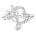.925 Sterling Silver Diamond Heart and Music Note Ring (1/10 Cttw, H-I Color, I3 Clarity)-0