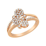 .925 Sterling Silver 1/2 Cttw Diamond Scatter Composite Bypass Ring (I-J Color, I1-I2 Clarity)-0 thumbnail 1