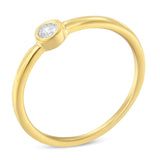 14K Yellow Gold Plated .925 Sterling Silver Miracle Set Diamond Ring (1/20 Cttw, J-K Color, I1-I2 Clarity)-0 thumbnail 1