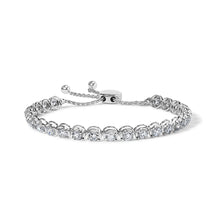 14K White Gold 6.00 Cttw Diamond 4”-10” Adjustable Bolo Tennis Bracelet (I-J Color, I1-I2 Clarity)-0