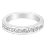 Women's 18K White Gold Princess Cut Diamond Band Ring (1 Cttw, G-H Color, SI1-SI2 Clarity)-0 thumbnail 1