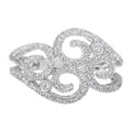 14K White Gold Round Cut Diamond Cluster Ring (1/2 cttw, SI1-SI2 Clarity, H-I Color)-0