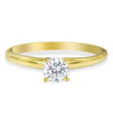 GIA Certified 14k Gold 1/2 Cttw Diamond Solitaire Engagement Ring (H Color, SI1 Clarity)-0 thumbnail 1
