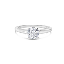 14K White Gold 1.0 Cttw Round Lab Grown Diamond 4 Prong Solitaire Engagement Ring (F-G Color, VS2-SI1 Clarity)-0