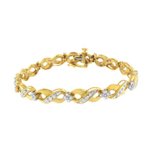 10K Yellow Gold Round-Cut Diamond Infinite Love Bracelet (1.00 cttw, I-J Color, I2-I3 Clarity)-0